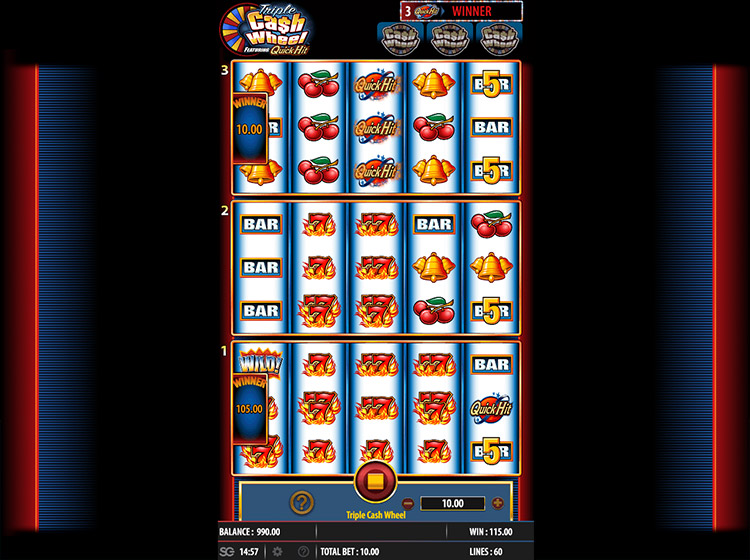 Triple Cash Wheel Slots Slingo