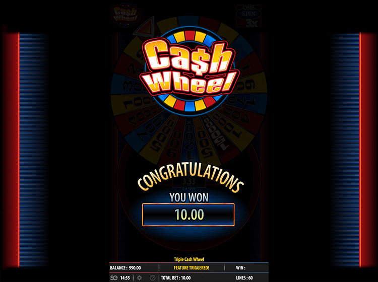 Triple Cash Wheel Slots Slingo