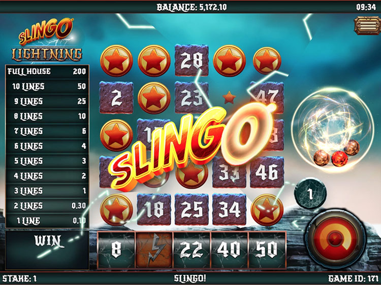 Slingo Lightning Slots Slingo