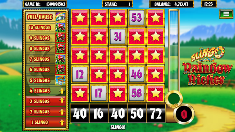 Slingo Rainbow Riches Slots Slingo