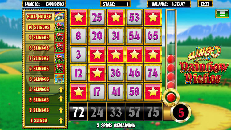 Slingo Rainbow Riches Slots Slingo