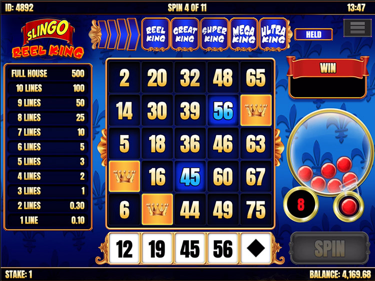 Slingo Reel King Slots Slingo