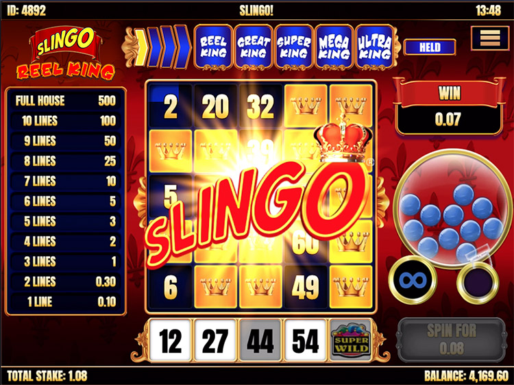 Slingo Reel King Slots Slingo