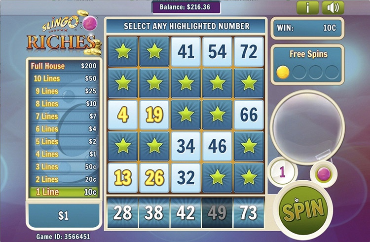 Slingo Riches Slots Slingo