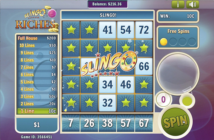 Slingo Riches Slots Slingo