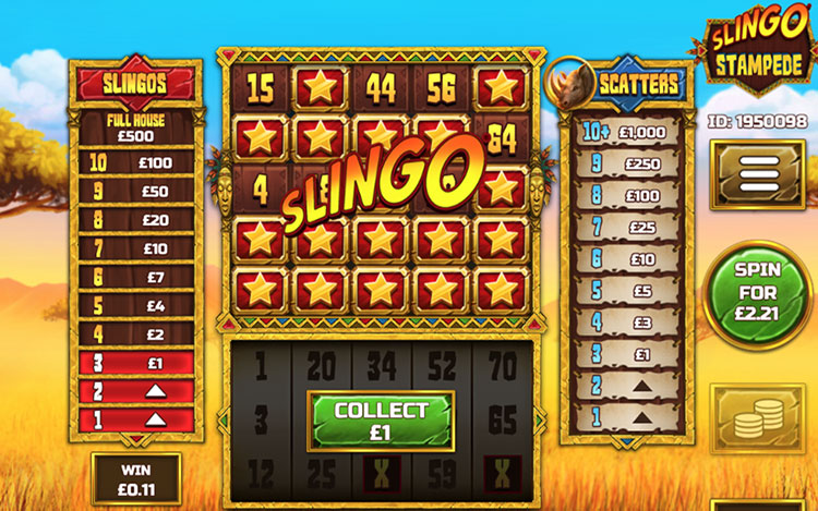 Slingo Stampede Slots Slingo