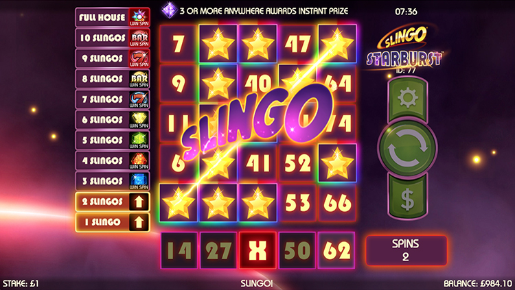 Slingo Starburst Slots Slingo