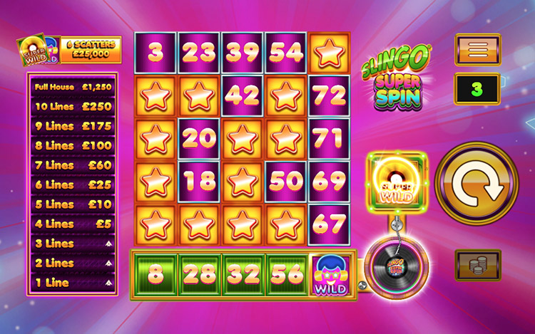 Slingo Super Spin Slots Slingo