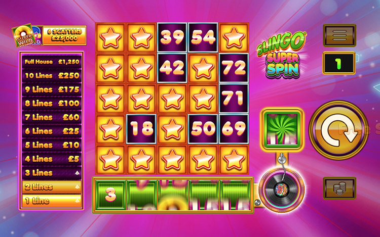 Slingo Super Spin Slots Slingo