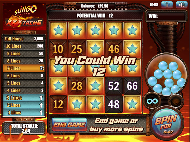 Slingo XXXtreme Slots Slingo