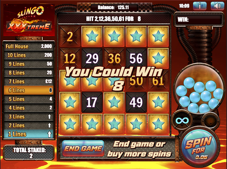 Slingo XXXtreme Slots Slingo