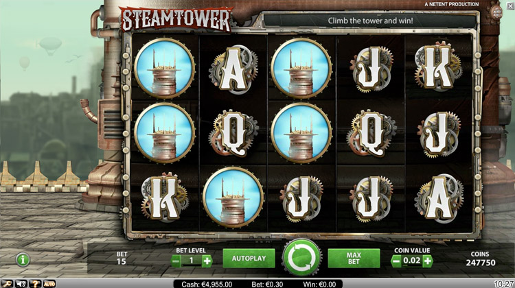Play Steam Tower at Slingo | Online Slots and Casino