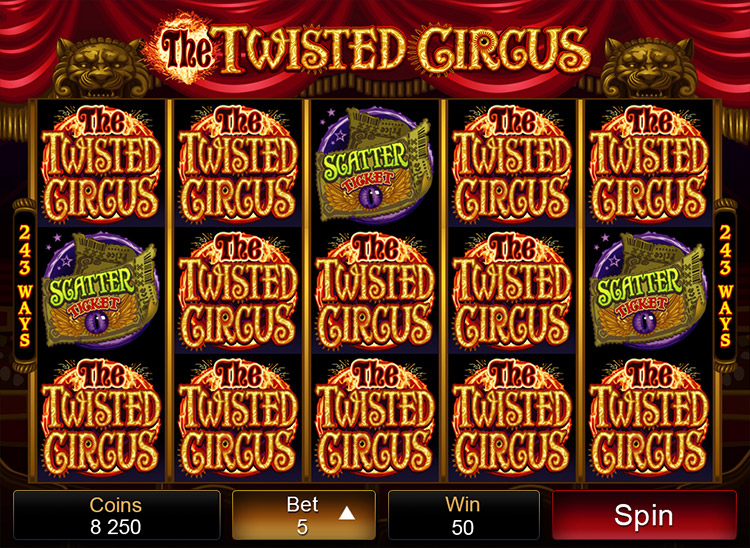 The Twisted Circus Slots Slingo