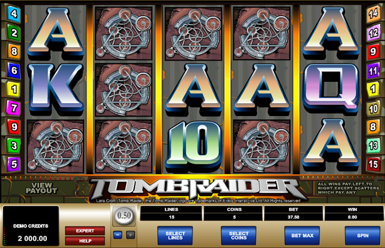 Tomb Raider Slots Slingo