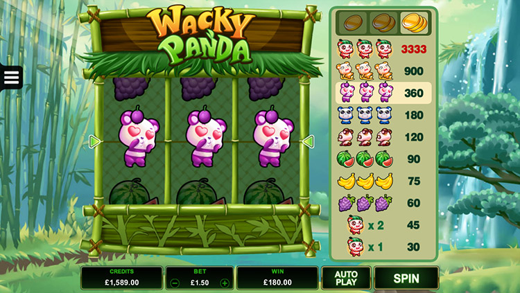 Wacky Panda Slots Slingo