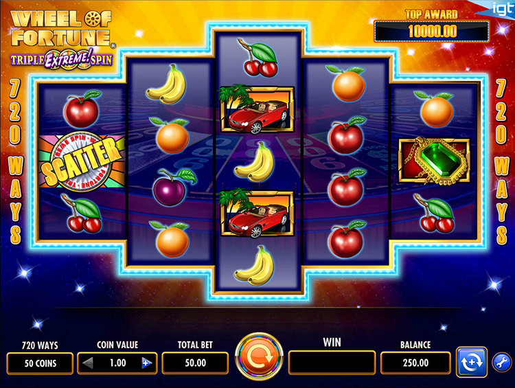 Wheel of Fortune Triple Extreme Spin Slots Slingo
