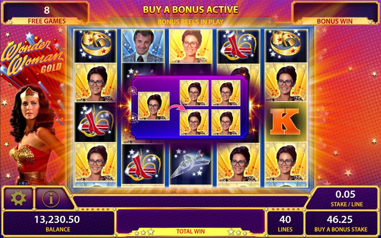 Wonder Woman Gold Slots Slingo